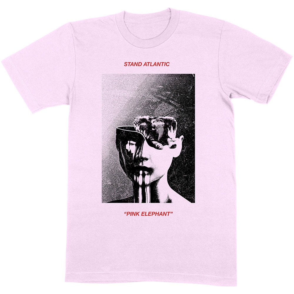 Stand Atlantic - Pink Elephant Tshirt Homme - Rose